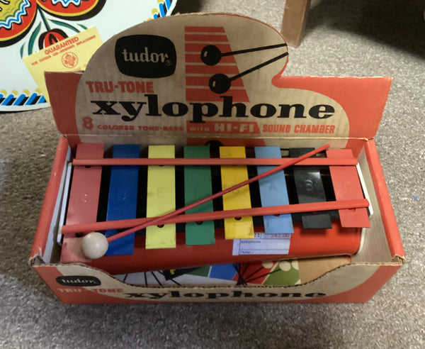 Tudor Tru-Tone 8 Note Xylophone in Original Box