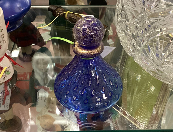 Venetian Blown Glass Perfume Bottle w/ Stopper