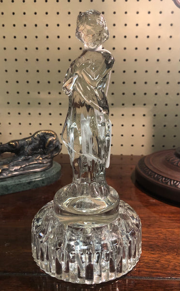 Cambridge Glass Bashful Charlotte Vintage Figural Flower Frog