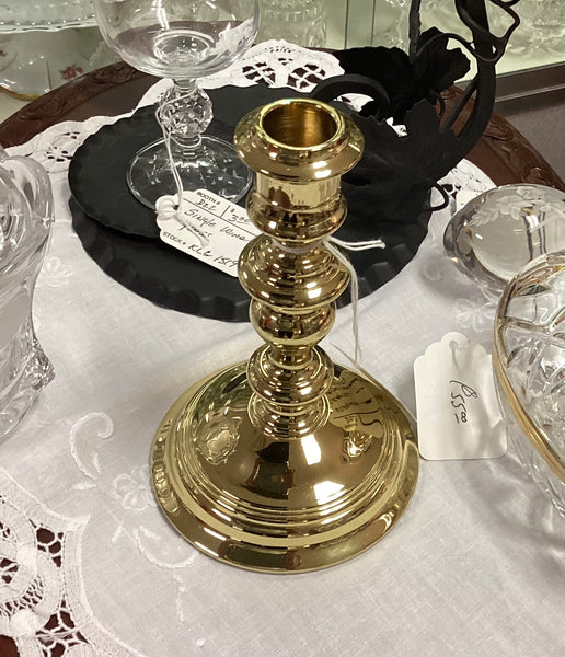 Virginia Metalcrafters Large Brass Candle Holder