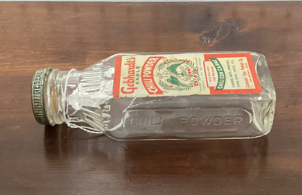 Vintage Advertising Bottle Gephardt’s Eagle Chili Powder