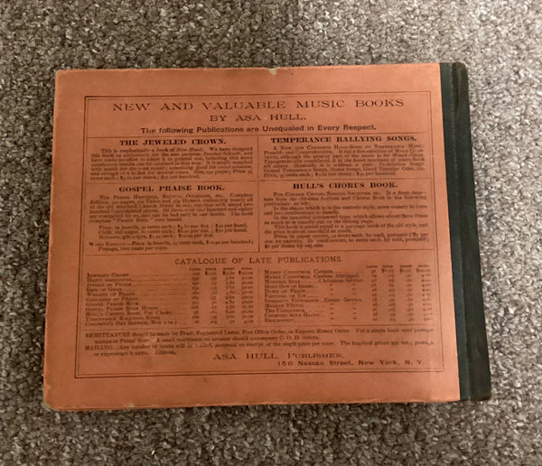 First Edition-1891 "The Jeweled Crown" Sunday School Music Book
