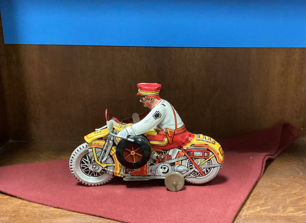 Marx Tin Litho Wind-Up Rookie Motorcycle Cop