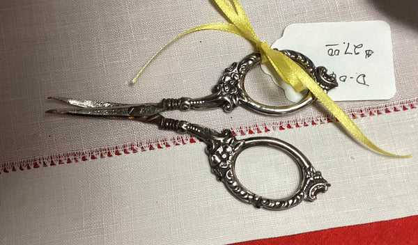 Sterling Silver Handled Curved Blade Cuticle Scissors