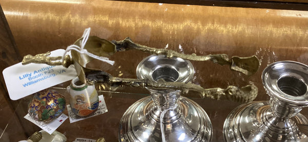 Brass Sugar Tongs w/ Shell Tips