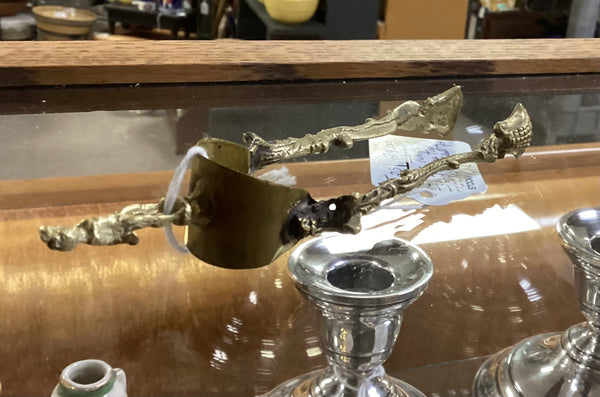 Brass Sugar Tongs w/ Shell Tips