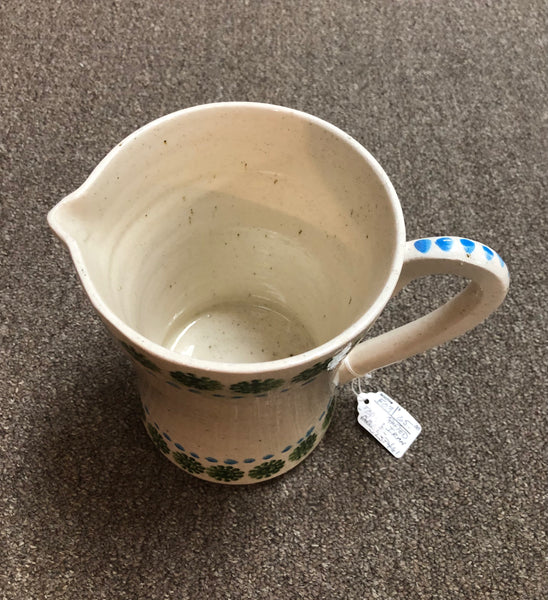 Hand Crafted Pottery Pitcher Made in Tabriz Iran