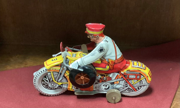 Marx Tin Litho Wind-Up Rookie Motorcycle Cop