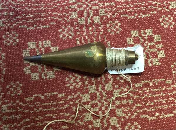Vintage Lutz 10 Ounce Brass Plumb Bob