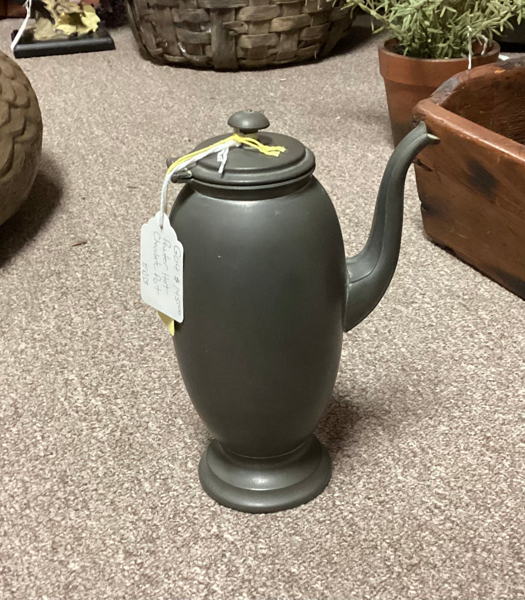 National Solid Pewter Hot Chocolate Pot – Williamsburg Antique Mall