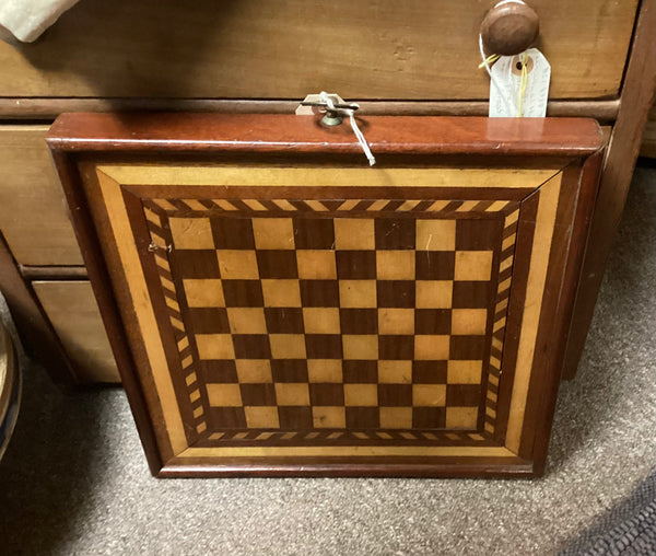 Antique Hand Crafted Inlaid Wood Game Board