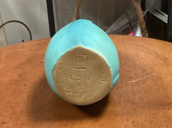 Vintage Collectible Aqua Van Briggle Art Pottery Bud Vase