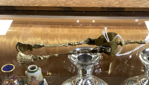 Brass Sugar Tongs w/ Shell Tips