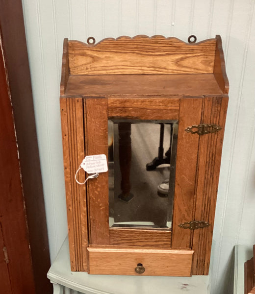 Antique Oak Medicine Cabinet