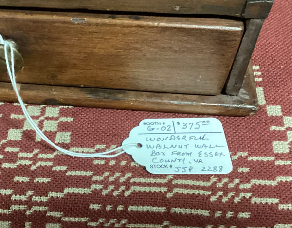 Walnut Hanging Wall Box w/ Lid