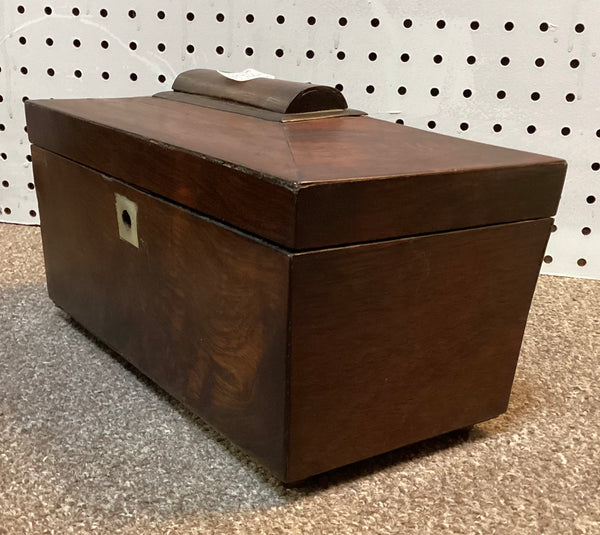 Wooden Sarcophagus Tea Caddy