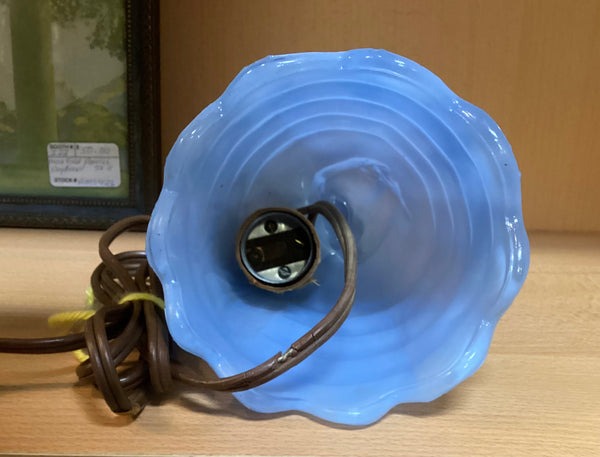 Blue Glass Southern Belle Boudoir Lamp