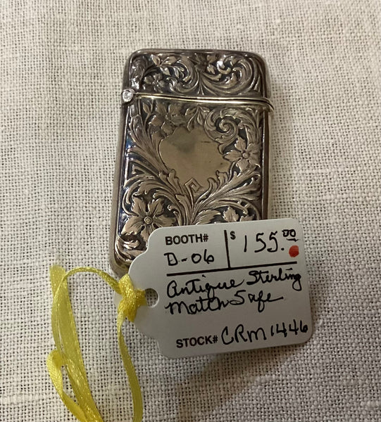 Antique Sterling Silver Match Safe