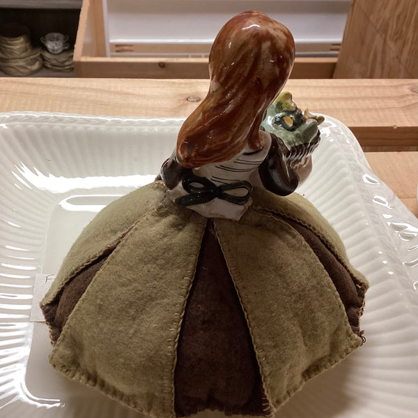 Hand-Crafted Vintage Girl Pin Cushion