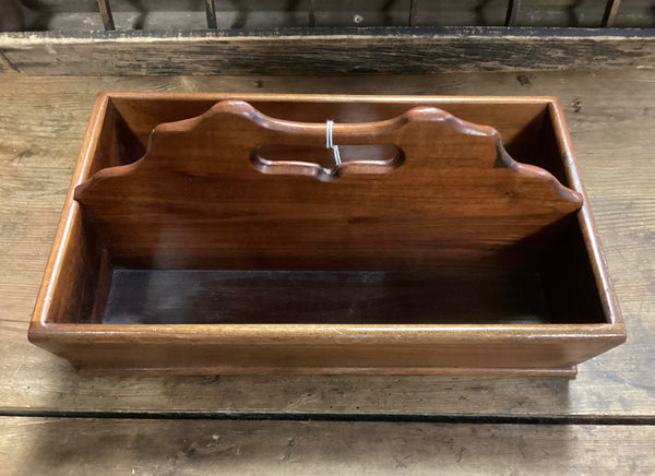 Walnut Cutlery Tray w/ Cut-Out Handle made S.W. Virginia