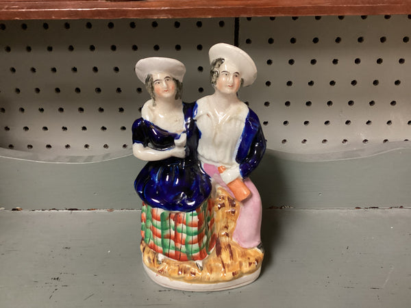 Staffordshire Sailor and His Girl Figurine