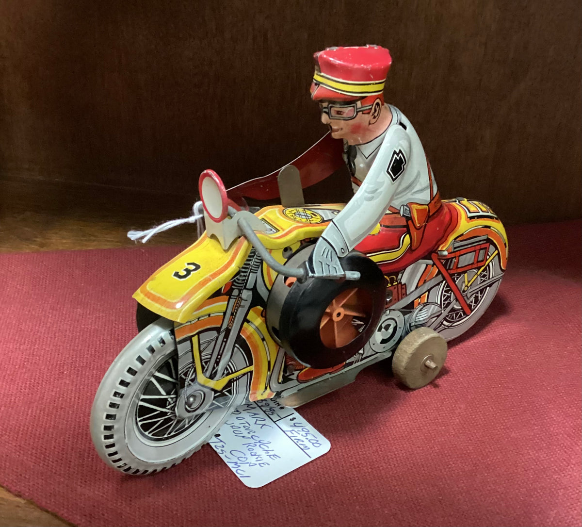Marx Tin Litho Wind-Up Rookie Motorcycle Cop – Williamsburg