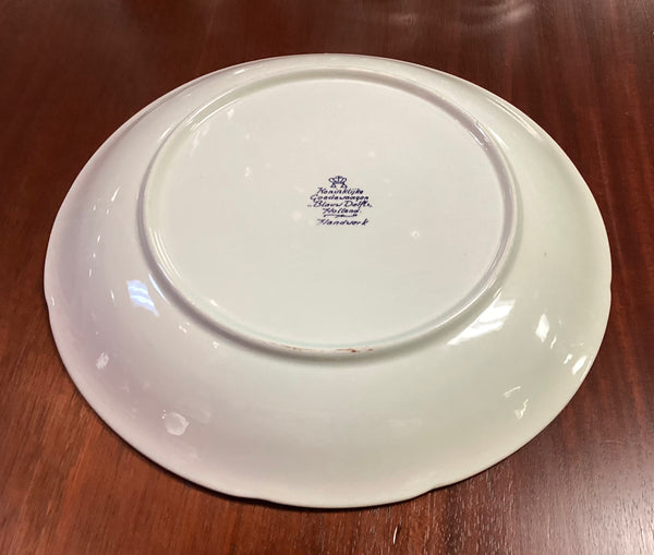 Delft Blue and White Floral Charger