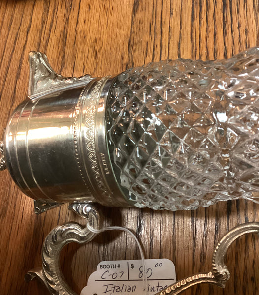 Italian Made Silver Plate Claret Jug