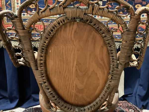 Circa 1920 Child’s Natural Wicker Rocking Chair