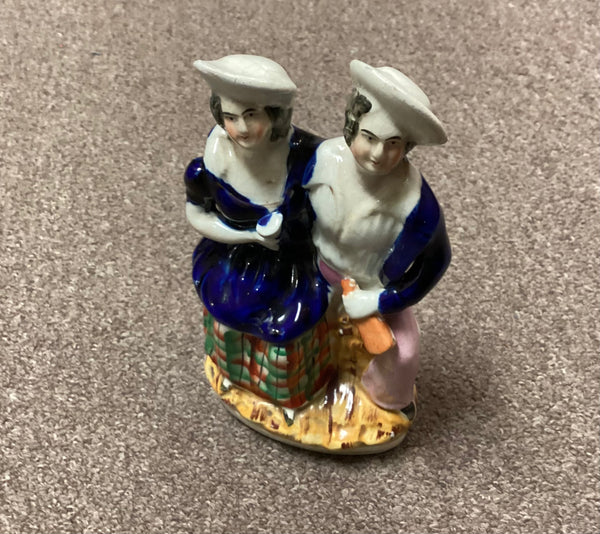 Staffordshire Sailor and His Girl Figurine