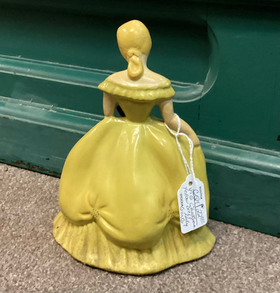 Vintage Hand Painted Chalkware Southern Belle Figure