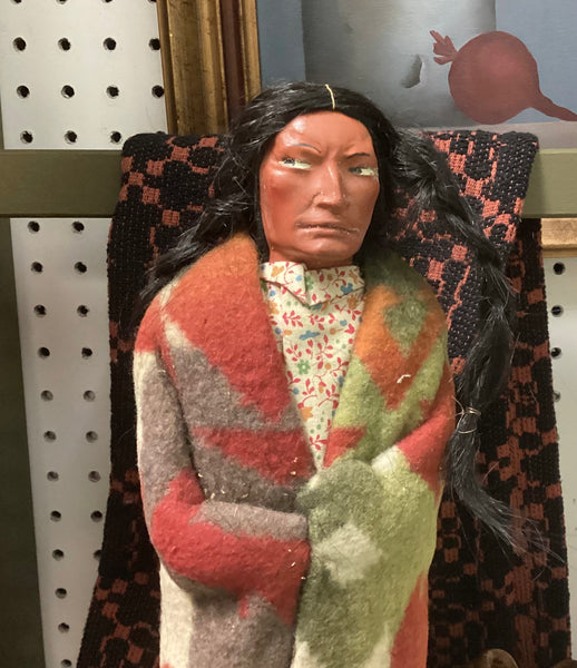 Vintage 1920's Native American-Themed Skookum Doll Family