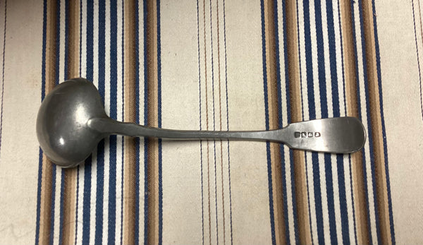 19th Century Philip Ashley & Son Pewter Toddy Ladle