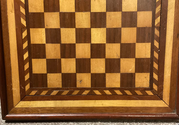 Antique Hand Crafted Inlaid Wood Game Board