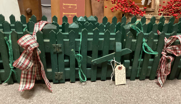 Antique Christmas Tree Picket Fence Circa 1900