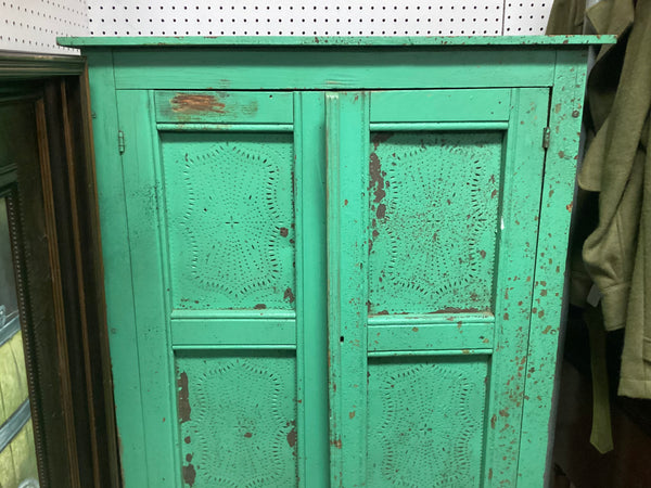 Virginia Green Painted Pie Safe