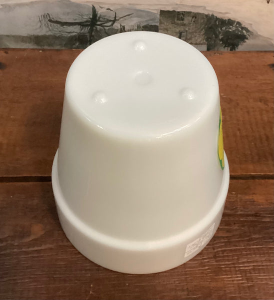 Jeannette Glass Company Opaque White Flower Pot