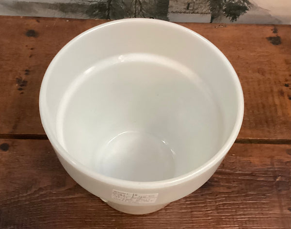 Jeannette Glass Company Opaque White Flower Pot