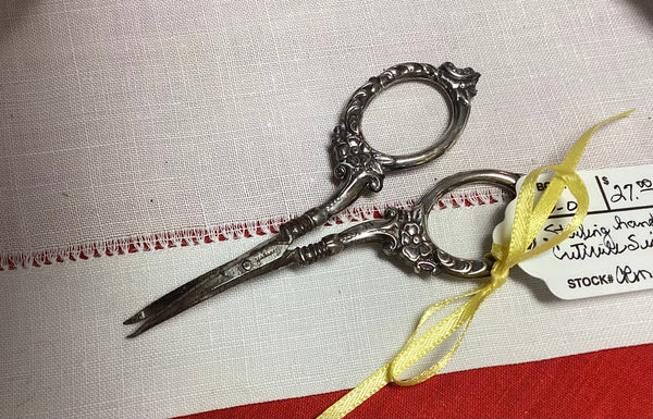 Sterling Silver Handled Curved Blade Cuticle Scissors