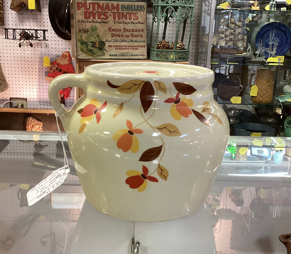 Autumn Leaf by Hall One Handled 2 1/2 Qt Bean Pot