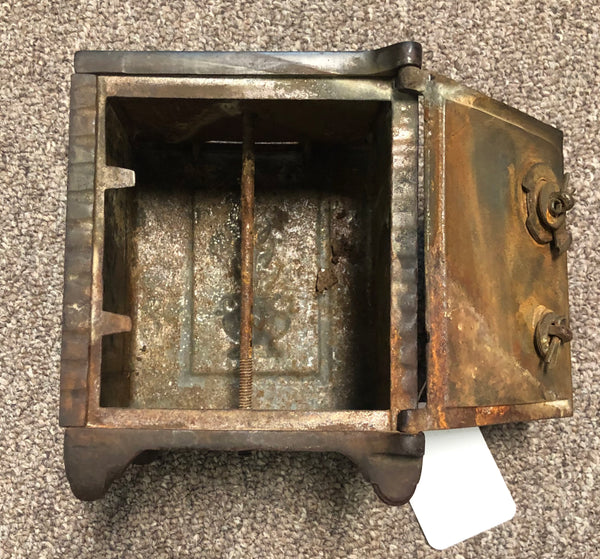 Antique Cast Iron Grand Jewel Safe Bank c. 1910
