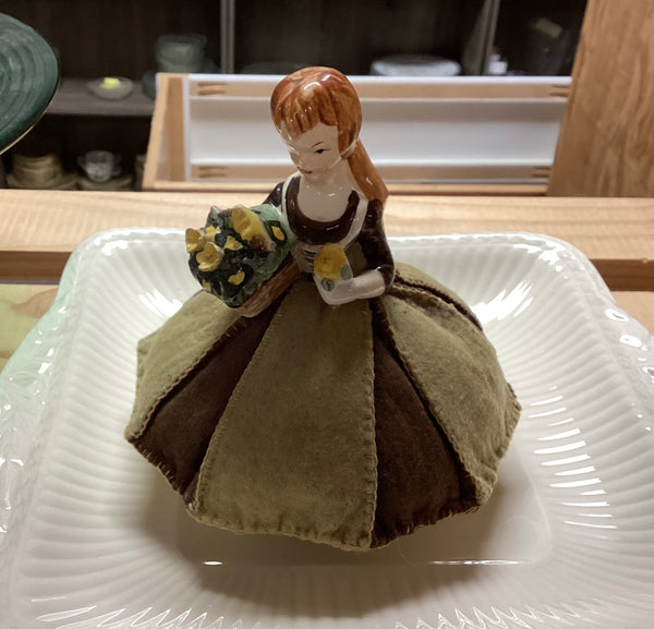 Hand-Crafted Vintage Girl Pin Cushion