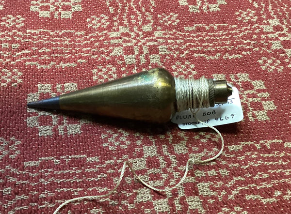 Vintage Lutz 10 Ounce Brass Plumb Bob
