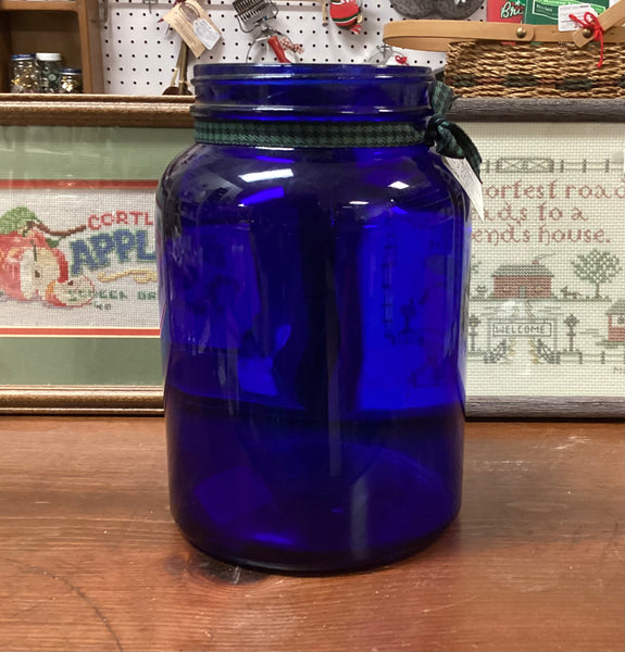 Cobalt Blue Vintage Advertising Noxzema Jar