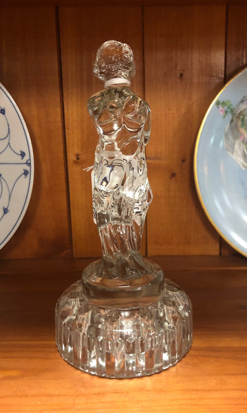 Cambridge Glass Bashful Charlotte Vintage Figural Flower Frog