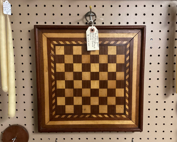Antique Hand Crafted Inlaid Wood Game Board
