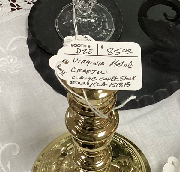 Virginia Metalcrafters Large Brass Candle Holder