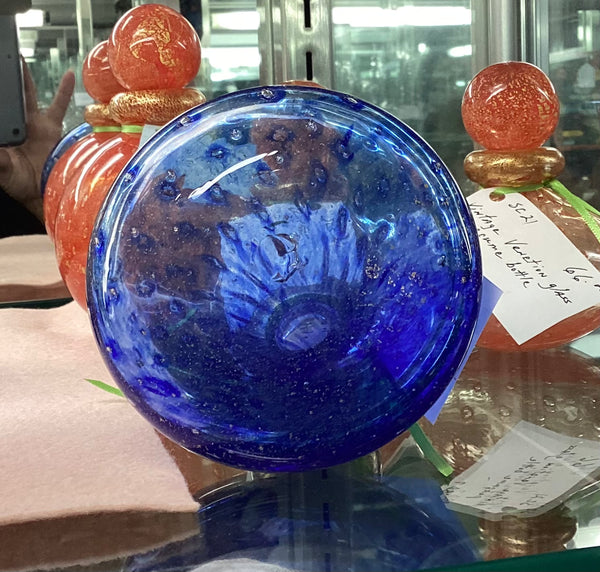 Venetian Blown Glass Perfume Bottle w/ Stopper