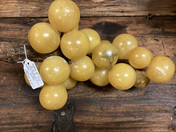 Mid Century Modern Large Decorative Marble Grape Cluster