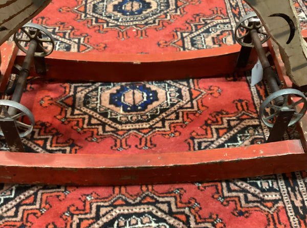 Painted Wooden Child's Rocking Horse